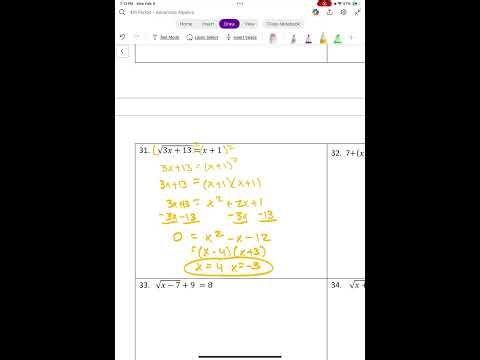 Advanced Algebra Unit 8 Test Review (Part 5)