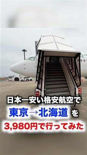I tried flying from Tokyo to Hokkaido for 3,980 yen on Japan's cheapest budget airline, and it wa...