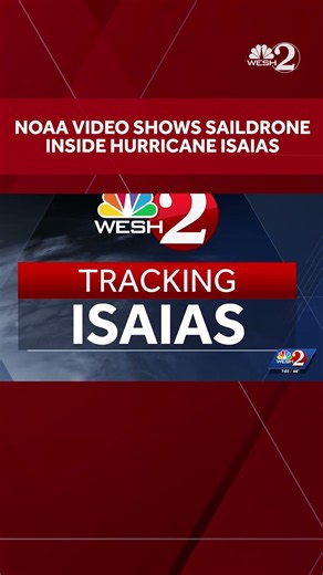 NOAA video shows saildrone inside Hurricane Isaias.