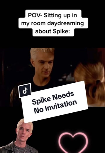 This came up in my on this day feed. I totally forgot that I even made this. It’s so silly, but so fun. I’m still waiting for Spike to show up. He should know he needs no invitation. #spikebuffy #buffyedit #spikebuffythevampireslayer #buffytok #buffythevampireslayer