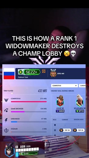 singlehand carry 😴#overwatch2 #widowmaker #fyp #rank1 | widowmaker