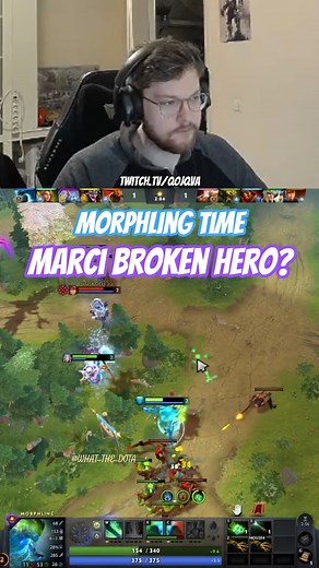 Marci bodyguarding Qojqva Morphling #dota2
