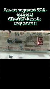 Single 7 segment automatic decade sequencer cycles through ten sequential output states #arduino
