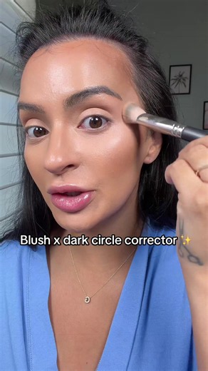 Blush x Dark Circle Corrector: Flirty Floss Makeup Hack