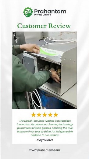 Tea glass washing machine