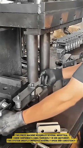 Automatic Assembly Machine for Industrial Chain Components #workprocess