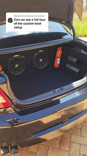 Custom Boot Setup with Air Suspension and Sound System