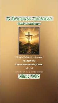 Hymn 092 - The Kind Savior | Christian Harp with Lyrics #Shorts