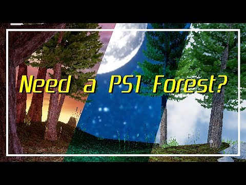 Ultimate FREE PS1 Style Forest LEVEL Assets