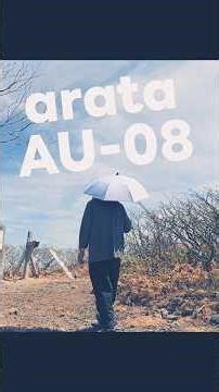 紫外線１００％カット。完全遮光で登山を快適にする日傘” arata | AU-08 ”