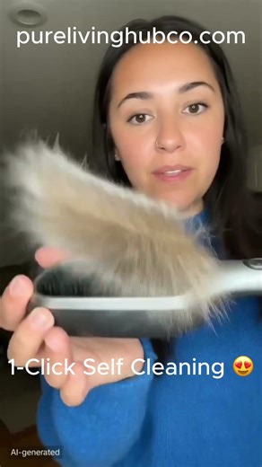 Self Cleaning Cat Grooming Brush With Mist | Best Tool To Reduce Cat Shedding