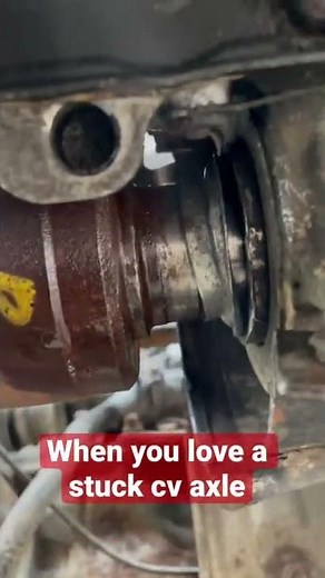 Honda crv stuck cv axle.