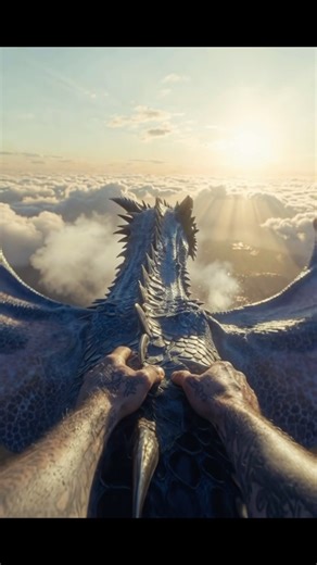 Dragon Rider: Flight Through the Clouds #ai #edit #ytshorts #trending #viral #aiart #youtubeshorts