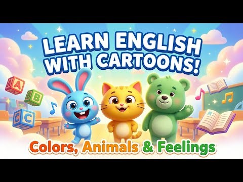 English with Cartoons🎨 Learn Colors