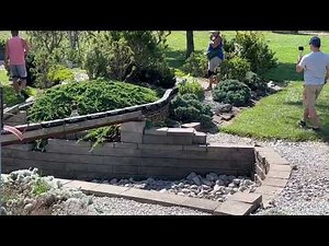 Brief tour of the massive outdoor Bluestone Southern G Scale train layout