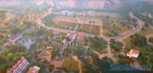 Мод «Фермерский город – сюжет, мир, дополнение для Загородной жизни» от Arnie для Sims 4