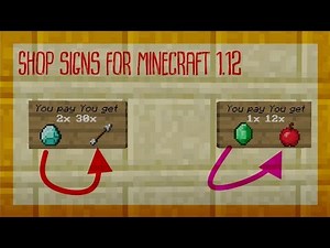 Shopsigns for Minecraft 1.12 by Skyball