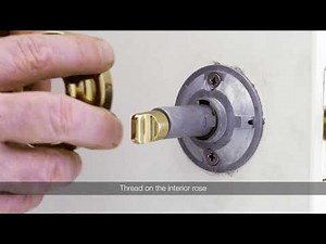 How to install Baldwin Estate Keyed Entry Adaptor Replacement
