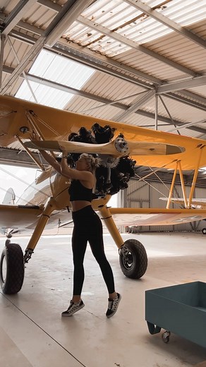 Antonia Schuhmann on Instagram: "Am I dreaming? 💭 NO. I am living in my dream. I am so thankful to have the opportunity to fly this amazing aircraft🤍 #stearman #summervibes #pt17 #passion #yellow #flight #boeingstearman #blonde #blondehair #love #changeyourmindset #smile #fun #girlpilot #power #instagood #love #instamood #lifestyle #happylife #black #pilotsofinstagram #pilot #growth #liveyourlife #aviation #happy #follow #mindset #girl"