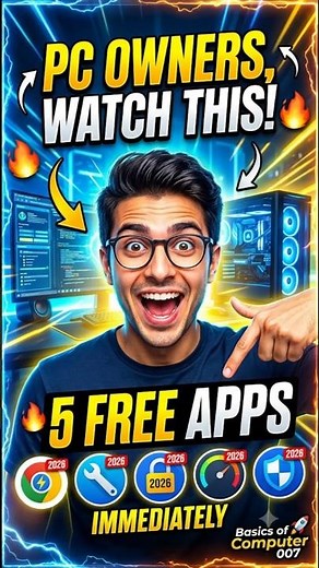 Do This FIRST! 5 Free PC Apps You Need in 2026 💻