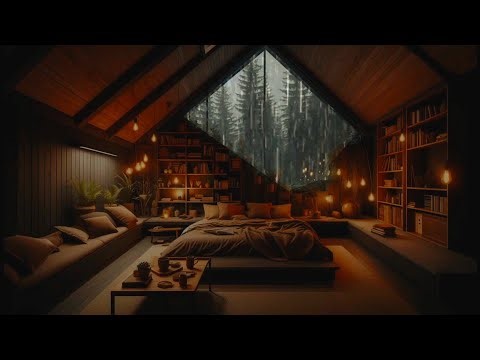 Ambient Rain Piano for Peaceful Night Sleep 🌨 🎶 V2