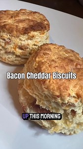 Bacon Cheddar Biscuits #recipe #baking #biscuits #baconlover | This Old Baker