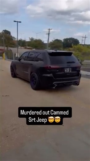 Nasty cammed murdered out Srt jeep😮‍💨😮‍💨