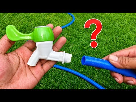 Genius Trick, How to Connect a hose to a water tap with a simple but strong method! #diy #pvc