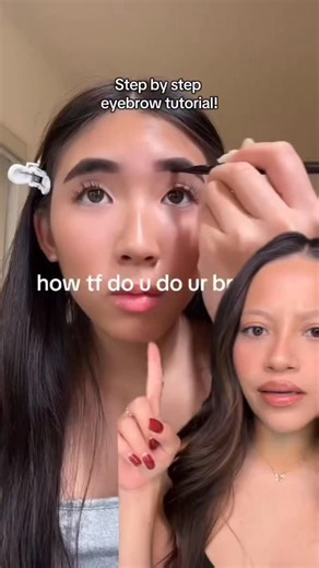 Jess | Makeup • Tutorials on Instagram: "A step by step eyebrow tutorial for beginners‼️ @benefitcosmetics precisely my brow pencil shade 4 @urbandecaycosmetics slick day brow #makeuptutorial #makeup #eyebrows #eyebrowtutorial #browtutorial #brows"