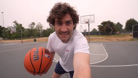 Watch what happens when a helicopter drops a basketball from 900 feet