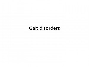 Gait disorders - SlideServe