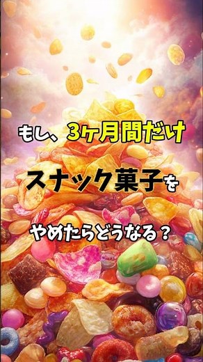 もし、3ヶ月間スナック菓子を食べるのをやめるとどうなる？？#shorts #お菓子 #スナック菓子 #添加物 #健康