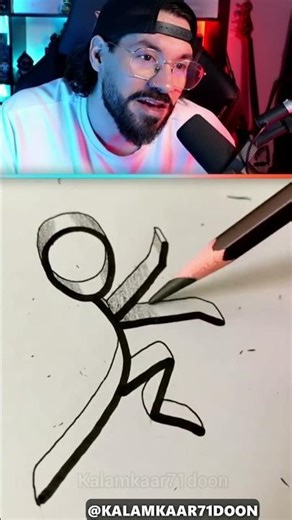 🤯Drawing with two pencils