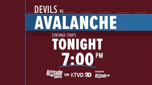 Devils aim for streak as Avalanche return home: How to watch for free on KTVD