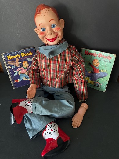 Vintage Howdy Doody Doll (1972) & Little Golden Books Set - Etsy