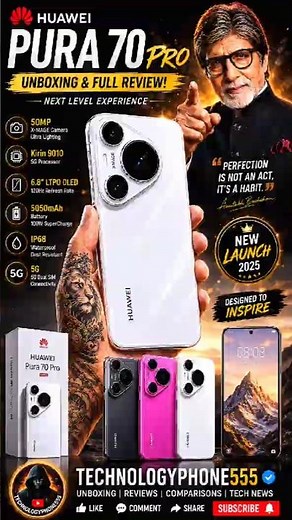 🔥 Huawei Pura 70 Pro Unboxing & Full Review 🔥#huaweipura70ultra #unboxing #phone #huawei #smartphone