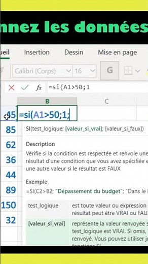 Les fonctions d Excel - Fonction Si
