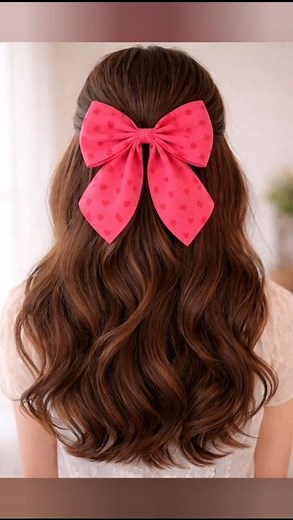 diy hair bow 🎀 #diy #craft #bow #art #youtubeshorts #trending #viral #shorts