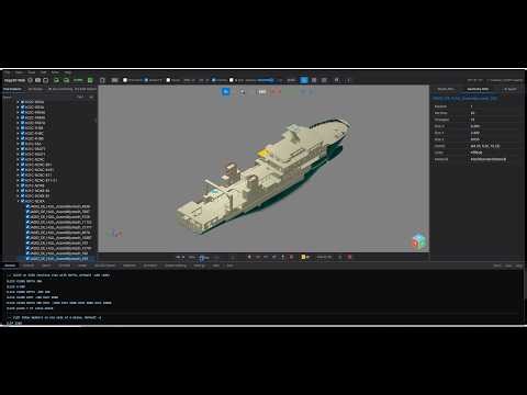 Vega3D Web [5] GLB File Load (Siemense NX - Hull Models)