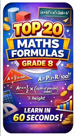 Quick Revision Before Exam | Grade 8 📖Maths Made Easy with Skillzent 🎯 #examfever #ncertmaths