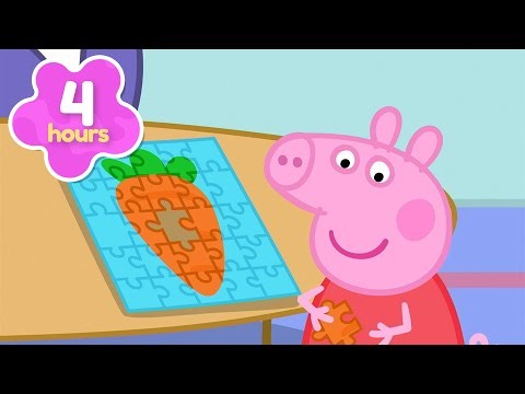 Peppa's PUZZLE Competition 🧩 Peppa Pig Full Episodes | 2 Hours of Kids Cartoons