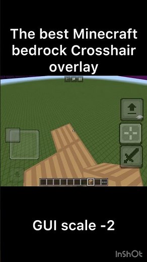 The best Minecraft bedrock crosshair overlay #hive #minecraft #bedwars