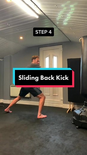 Sliding Back Kick Tutorial in Taekwondo