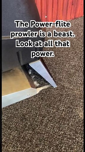 Look how much dirt comes out of this carpet using the power-flite prowler carpet extractor.