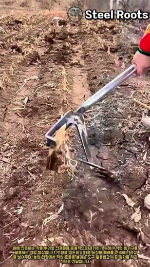 밭 잔재물 및 작물 뿌리 효율적 제거 작업 가이드 #worker #process #farmingtools #fieldwork #landpreparation