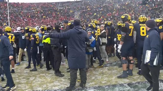 Michigan RB Bryson Kuzdzal said the Wolverines protected the Block M after the loss, to prevent Ohio State from potentially planting a flag. “We can’t let that happen,” he said. “We didn’t know if they were going to, but we weren’t going to let that happen.” Brad Galli WXYZ here with updates from Ann Arbor | WXYZ-TV Channel 7