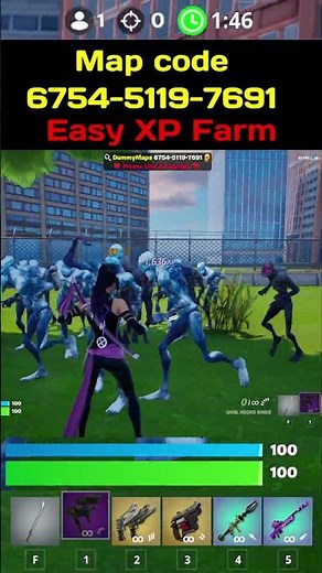 🔥 EASY XP FARM 🔥 FORTNITE 🔥 6754-5119-7691 🔥 How to level up fast in Fortnite