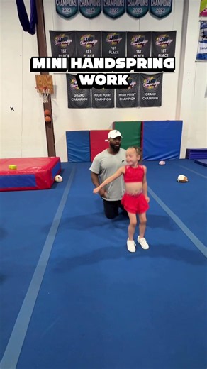 MINI HANDSPRING WORK… #tumblechef #cheer #tumbling #Shorts