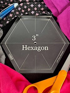 Hexagon Quilting Template Set – Acrylic EPP Hexies for Patchwork, Fussy Cutting, Reusable QAYG Quilting Tool, English Paper Piecing Guide - Etsy