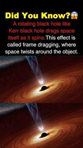 The Spinning Black Hole That Drags Space Like a Tornado 🌀🕳️ #space #sciencefacts #astronomy